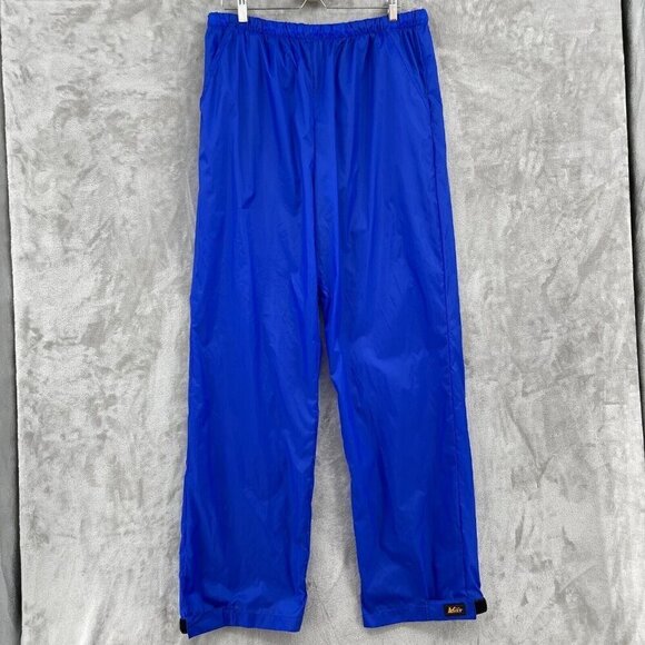 Vintage REI Blue Nylon Rain Paints Cinch Cuff Outdoors Gorpcore Packable